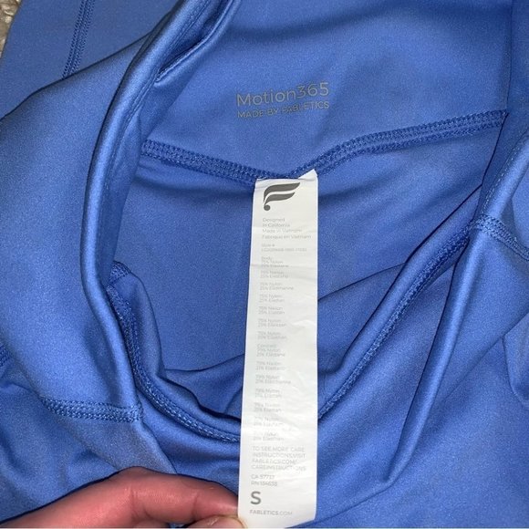 Fabletics Leggings Size Small Light Blue Trinity High-Waisted Pockets  Motion365 - Picture 10 of 13